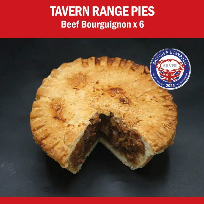 Beef Bourguignon x 6 <p> 300g (average weight)<p>Tavern Pies