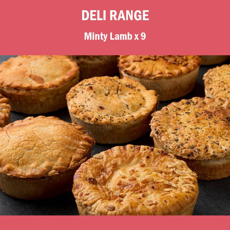 DELI Minty Lamb x 9<p> 220g (average weight)<p>Deli Pies
